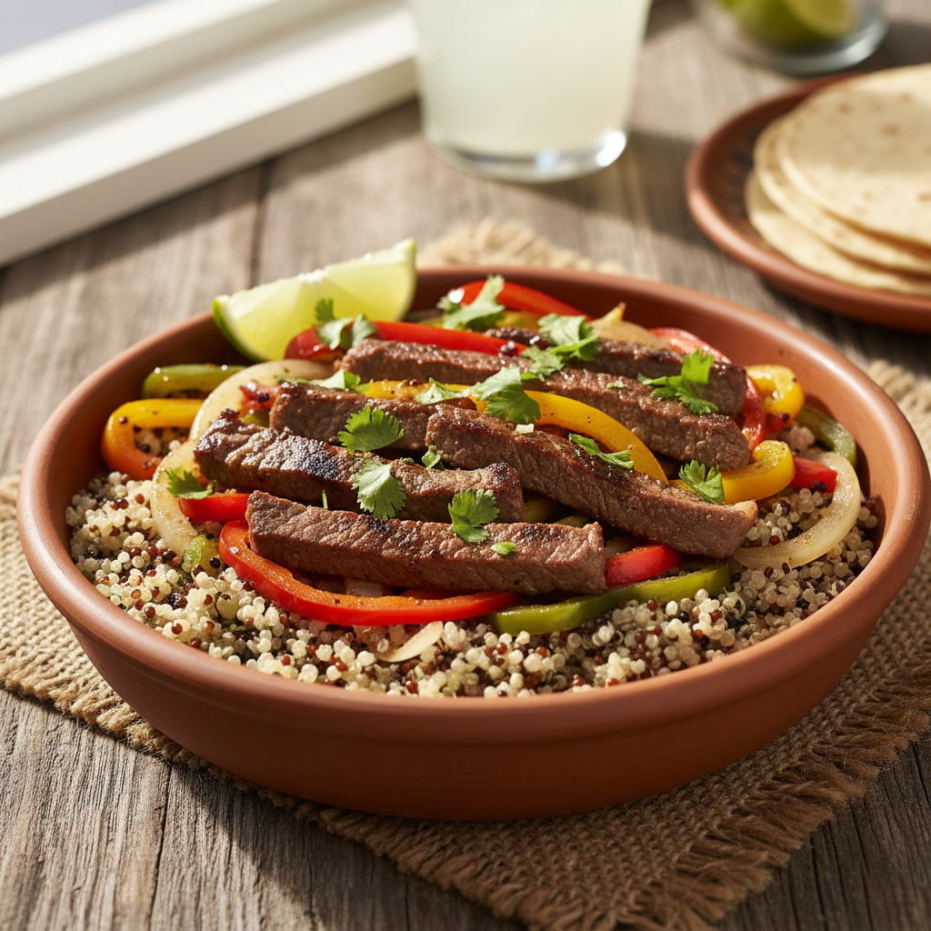 High Protein Steak Fajita Bowl: The Ultimate 20-Minute Meal